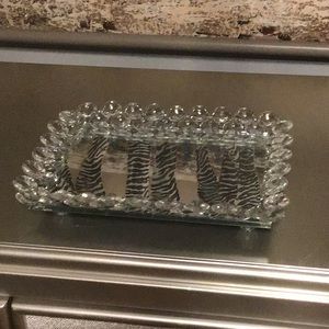 Large Crystal Glass Tray